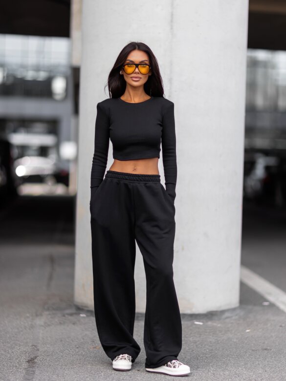 Trousers Ameris cotton black