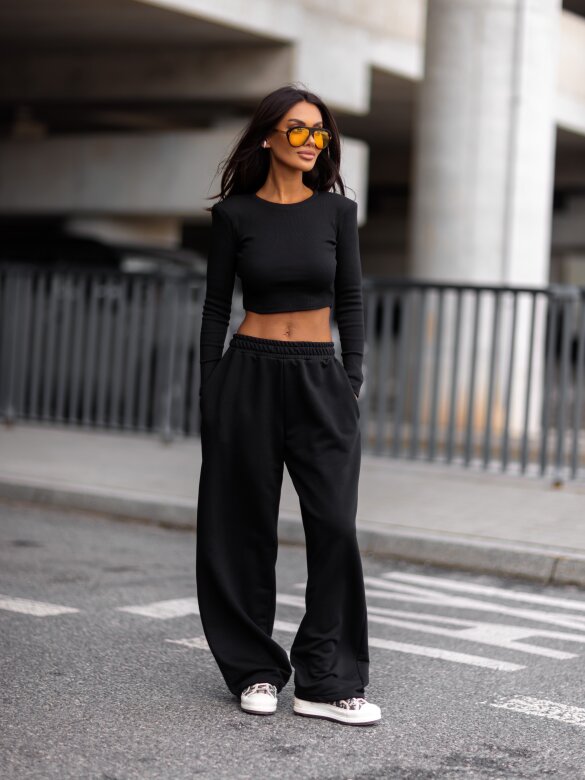 Trousers Ameris cotton black
