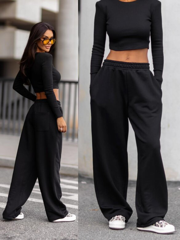 Trousers Ameris cotton black