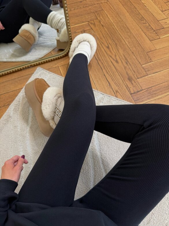 Legginsy Comfort Zone  bawełniane czarne