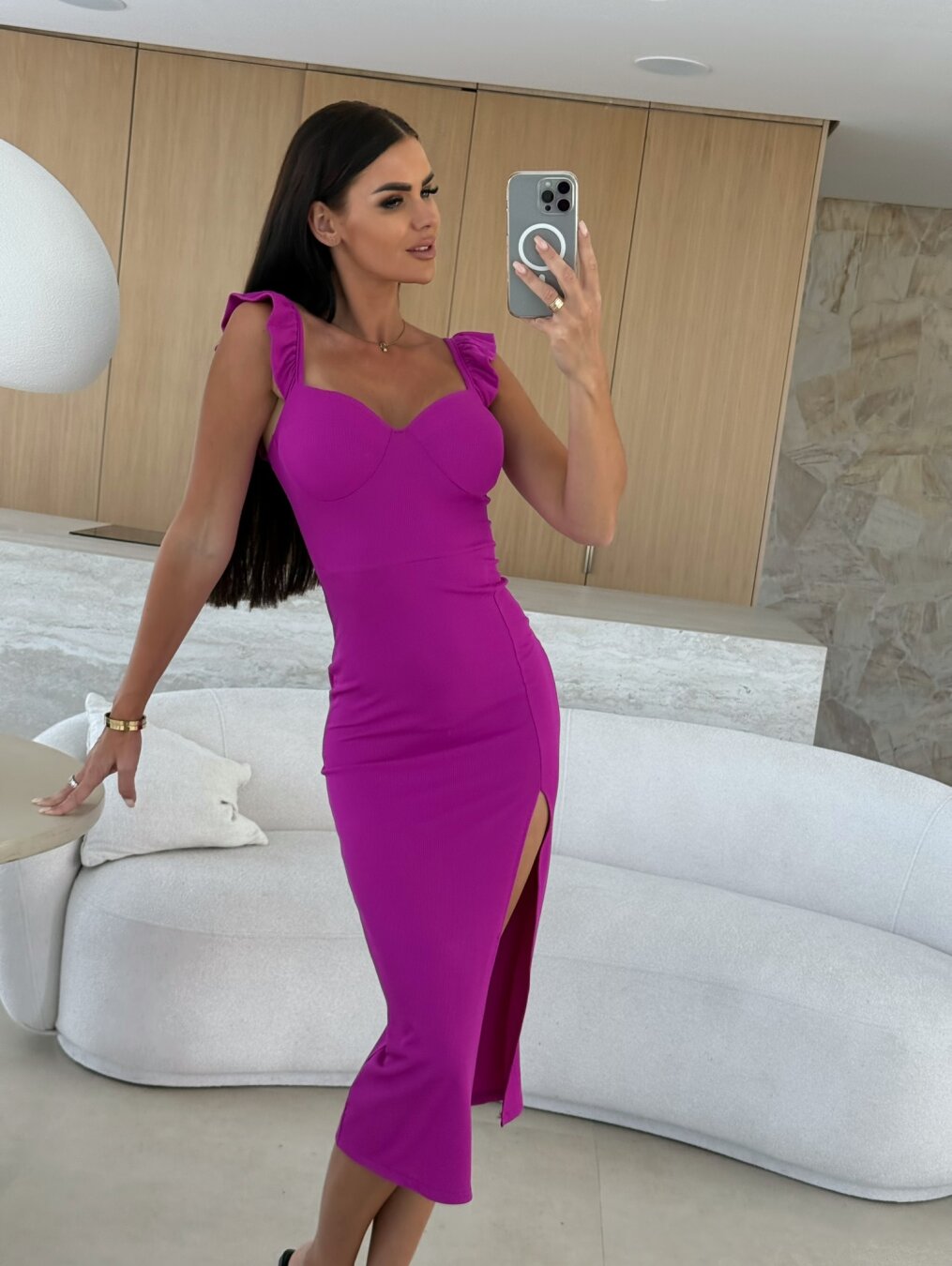 Dress Tristane maxi fuchsia 4