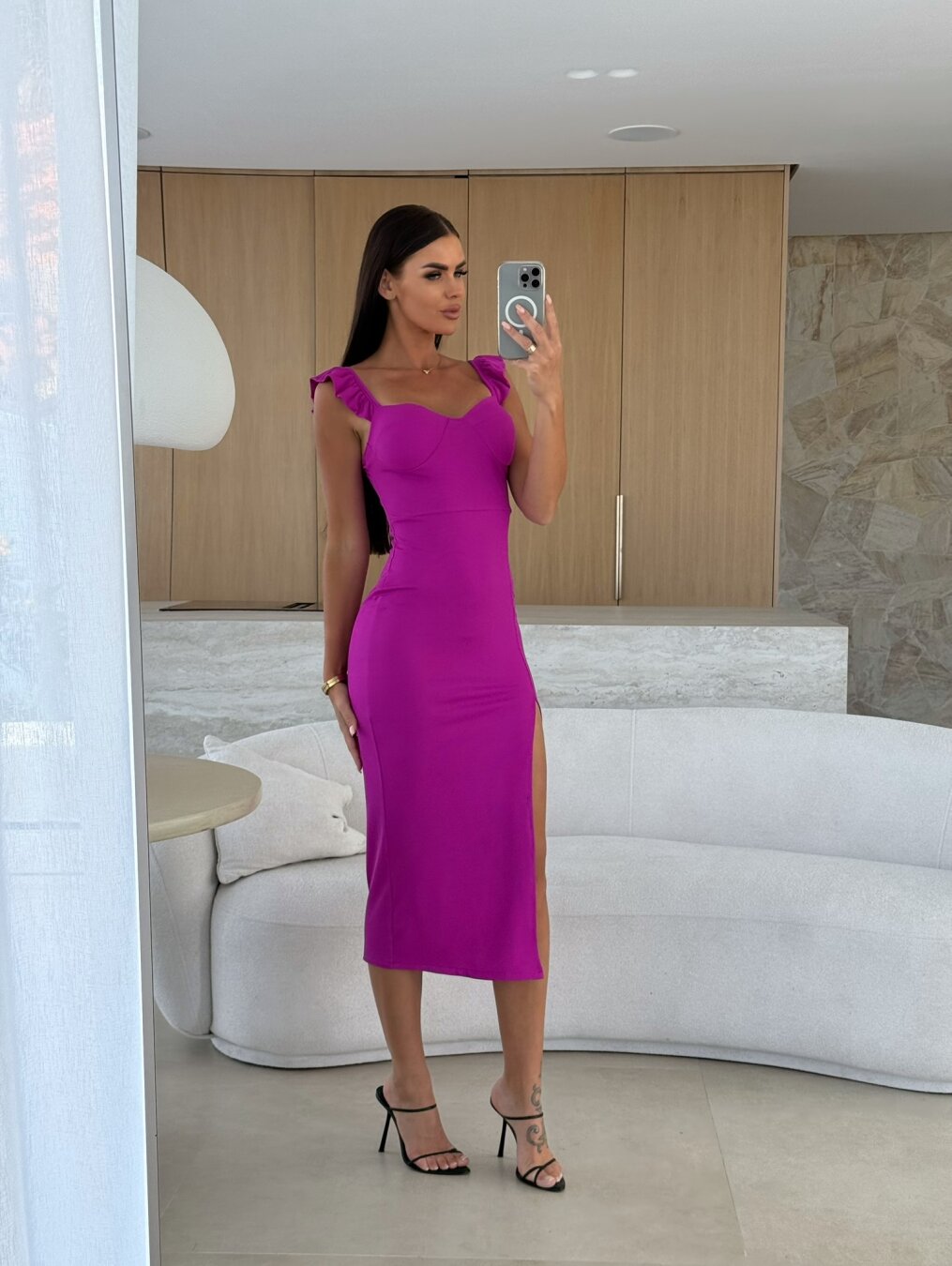 Dress Tristane maxi fuchsia 5