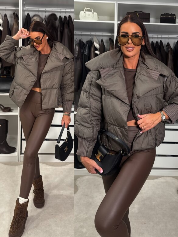 Kurtka Murelle pikowana zielona