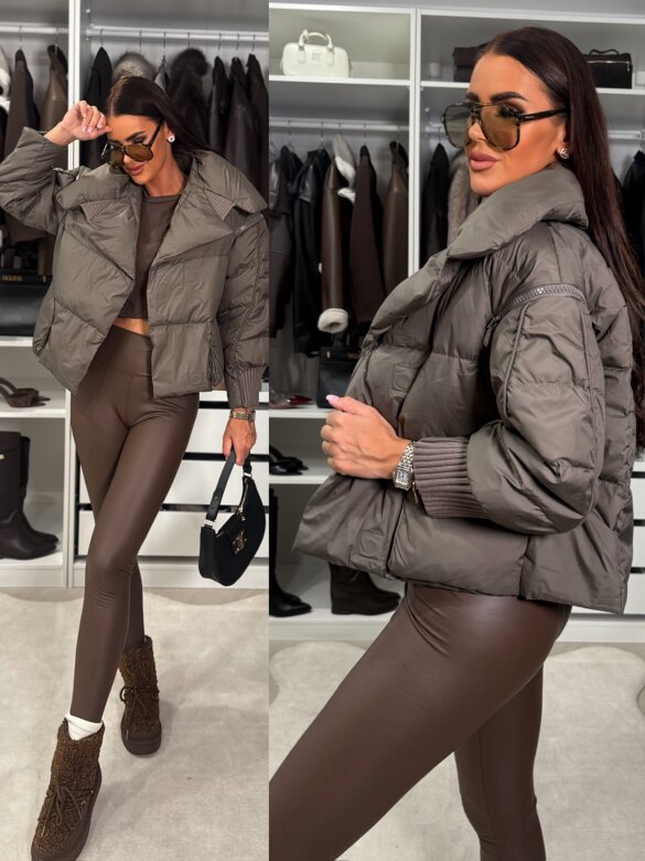 Kurtka Murelle pikowana zielona