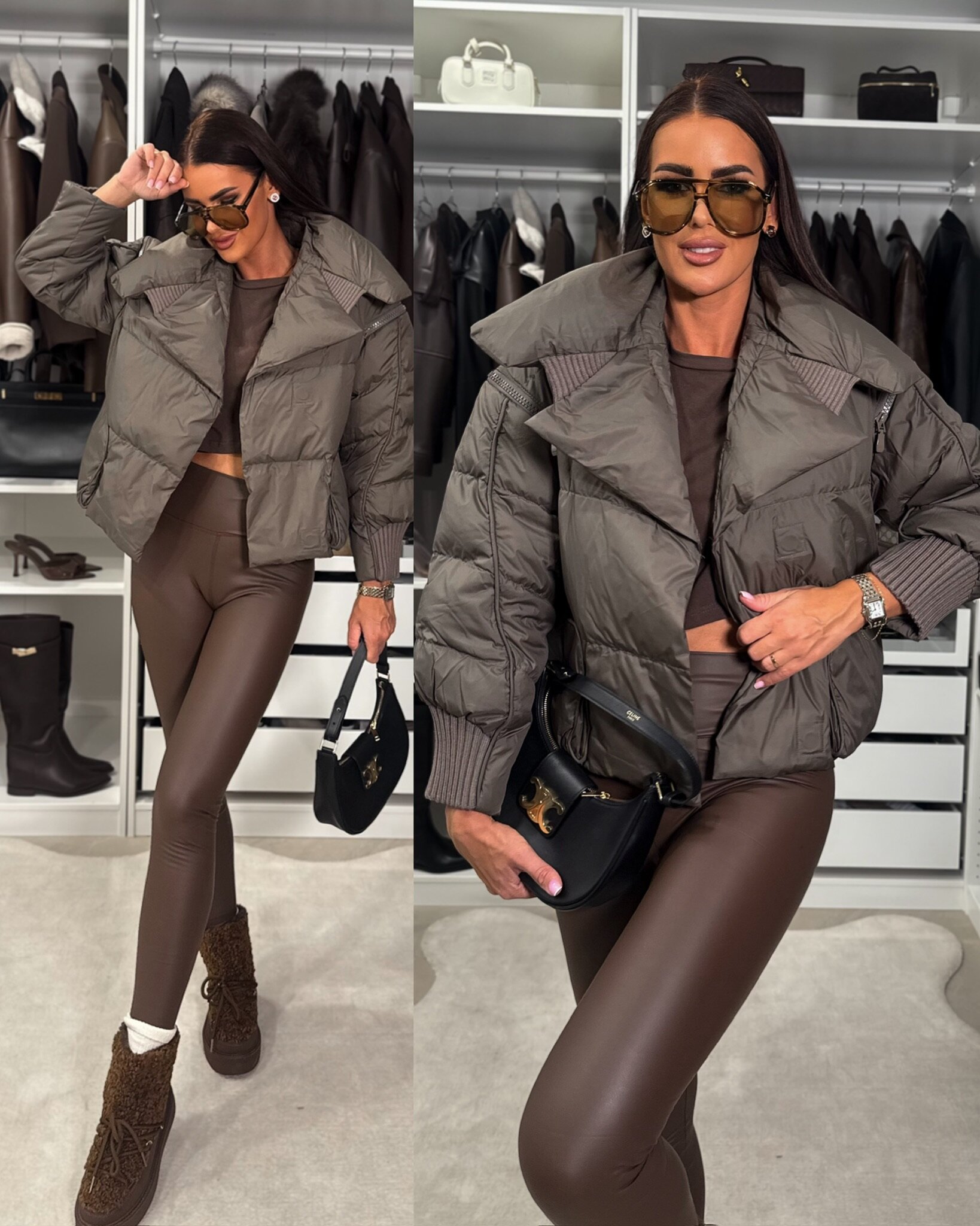 Kurtka Murelle pikowana zielona