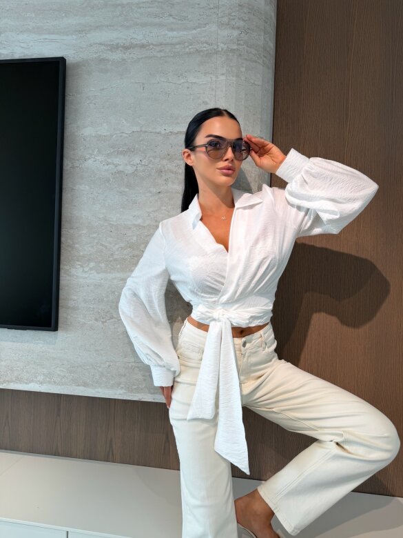 Spodnie Little Heart jeans ecru 