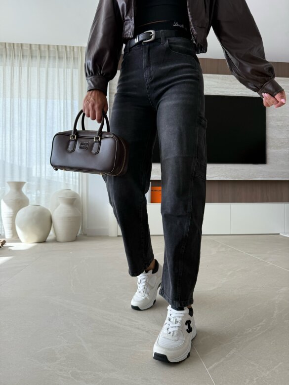 Spodnie Parri jeans grafitowe 