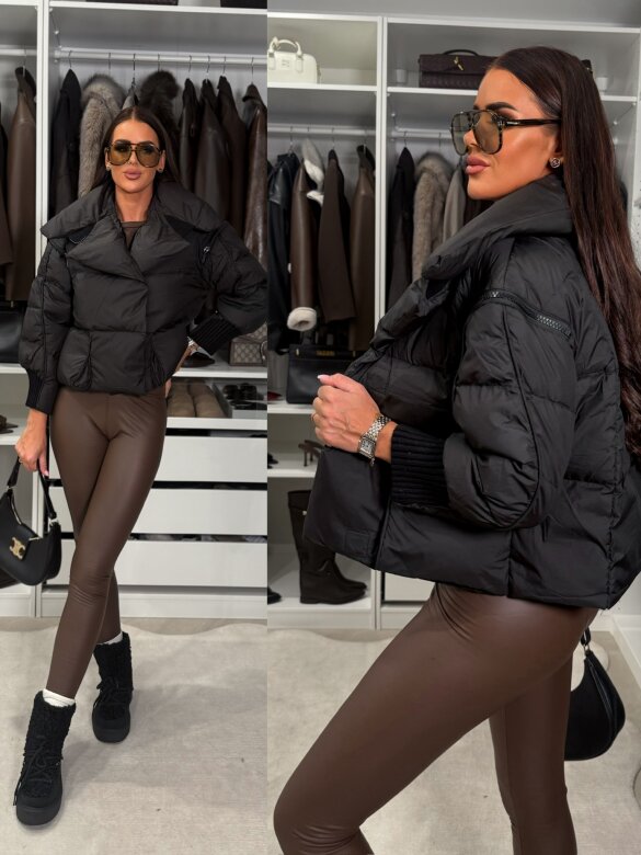 Kurtka Murelle pikowana czarna 