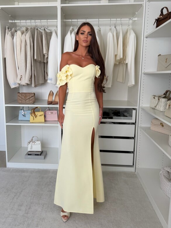 Dress Lavienne butter yellow 
