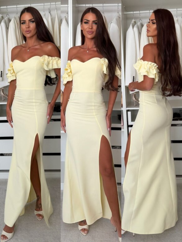 Dress Lavienne butter yellow 