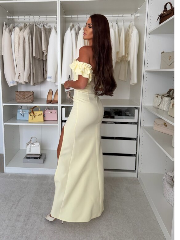 Dress Lavienne butter yellow 