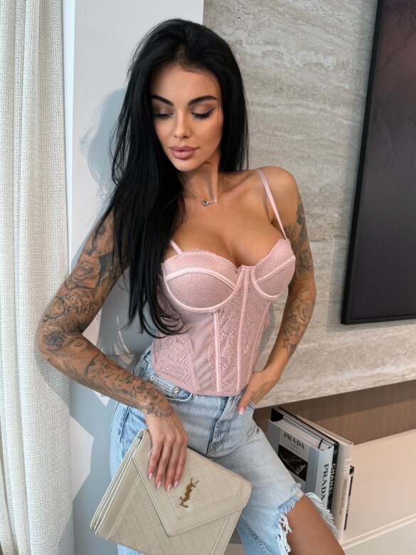 Gorset Luvio pudrowy