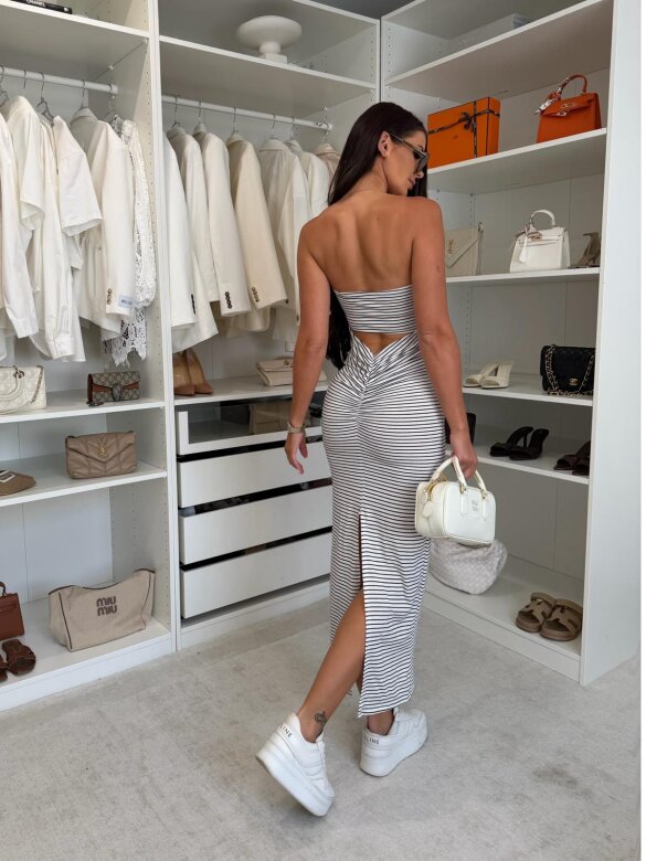 Dress Illusione white-black