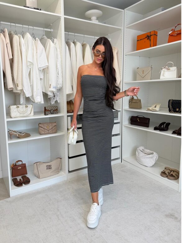 Dress Illusione black-white