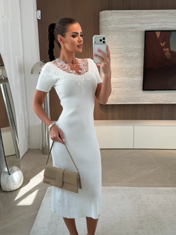 Sukienka Florique dzianinowa śmietankowa 