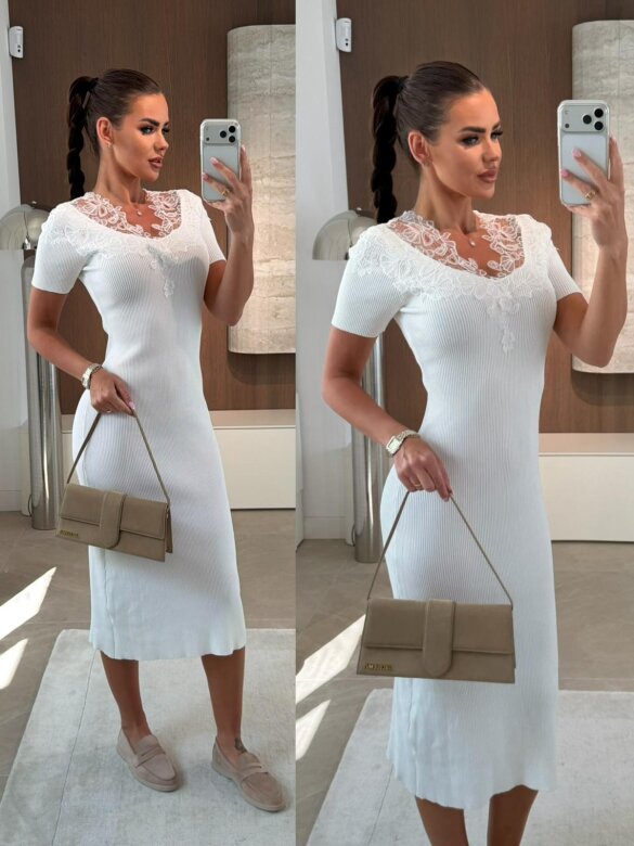 Sukienka Florique dzianinowa śmietankowa 