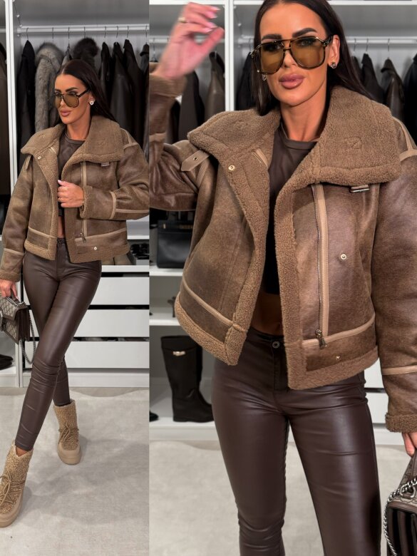 Kurtka Velle karmelowa