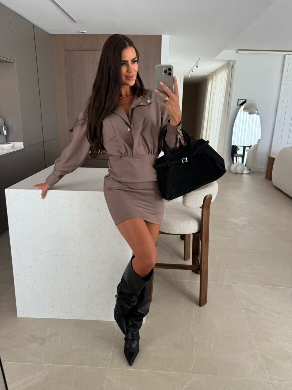 Dress Oliveira mocca 