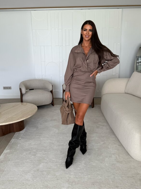 Dress Oliveira mocca 