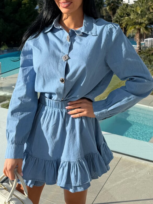 Komplet 2w1 Vistello jeans jasnoniebieski