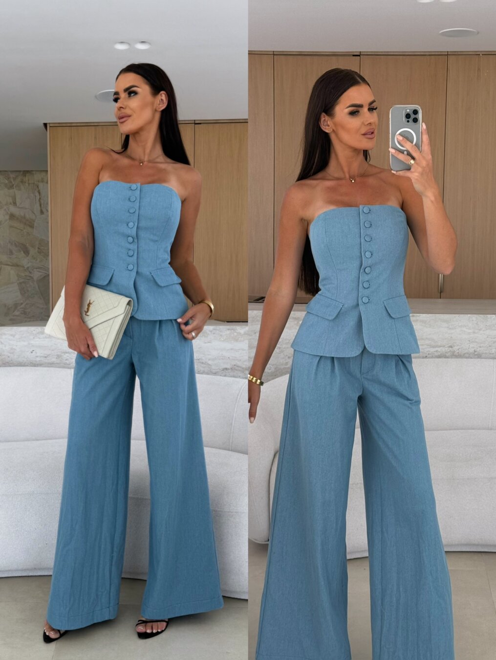 Corset Tally jeans light blue 6