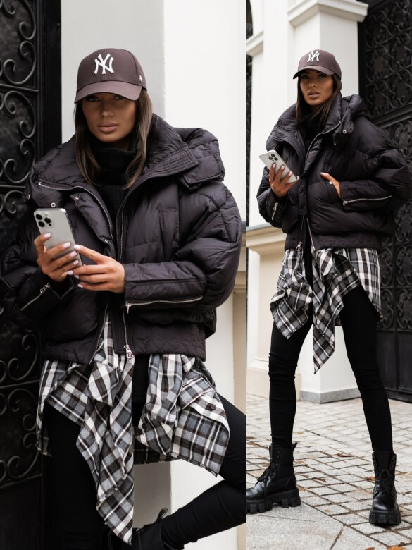 Kurtka Frostaine czekoladowa 