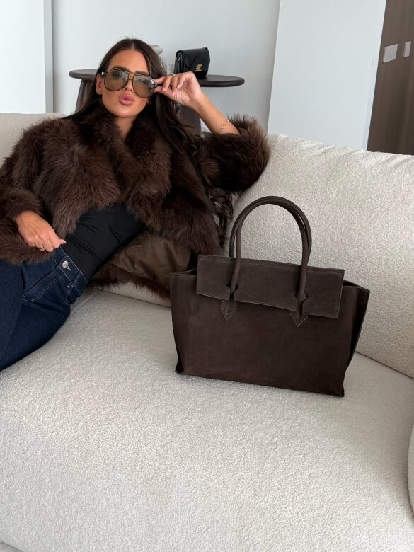 Torebka Morelli czekoladowa 