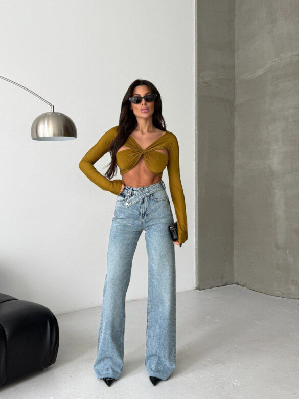 Spodnie Clifton jeans niebieskie