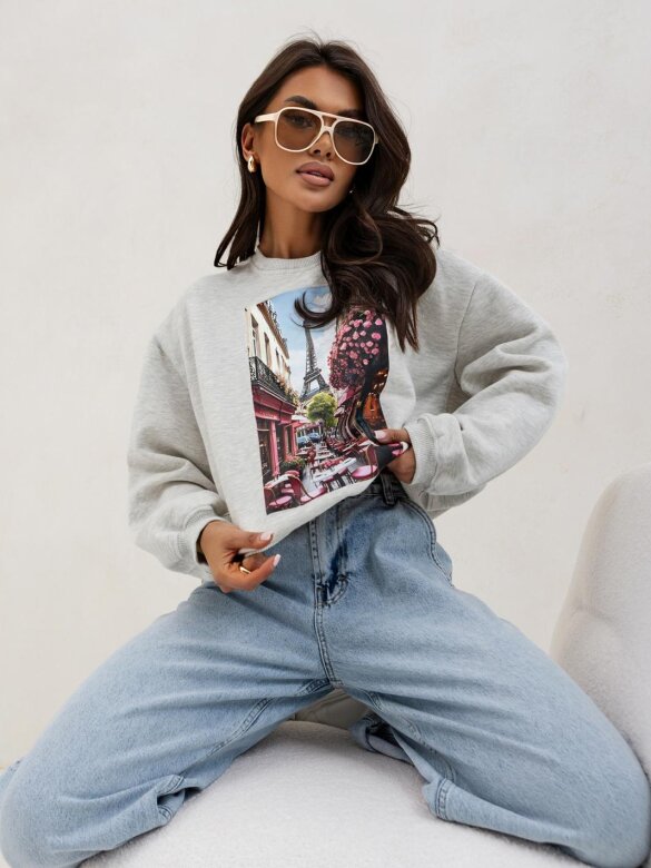 Bluza Paris szara