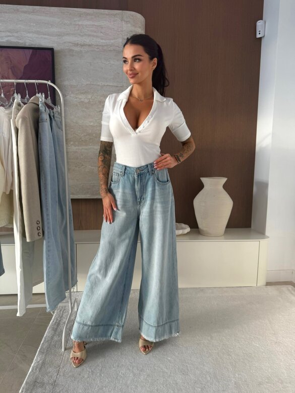 Spodnie Serenze jeans jasnoniebieskie