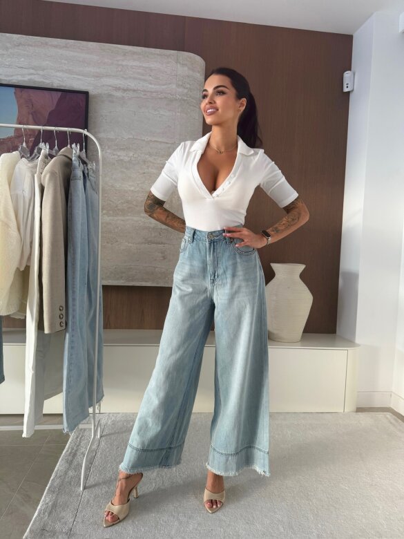 Spodnie Serenze jeans jasnoniebieskie