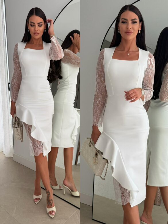 Dress Marinza with viscose white
