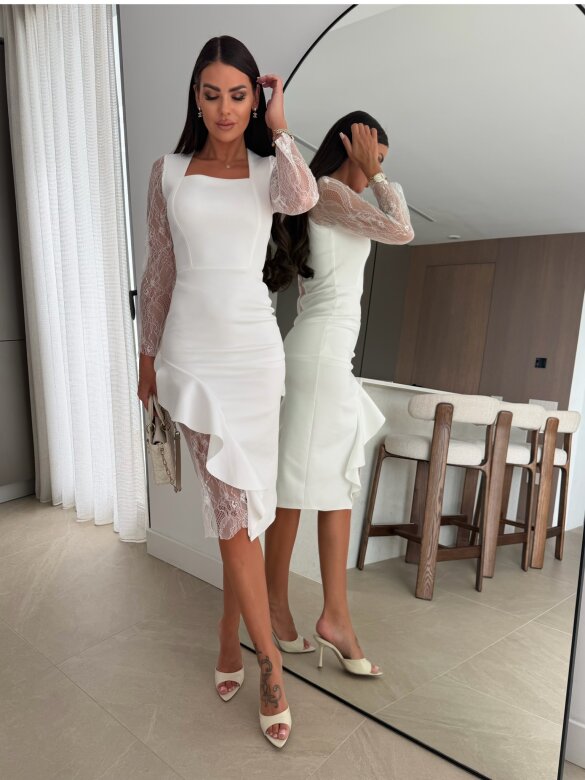 Dress Marinza with viscose white