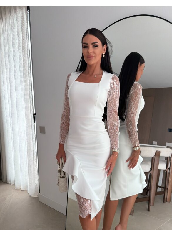 Dress Marinza with viscose white