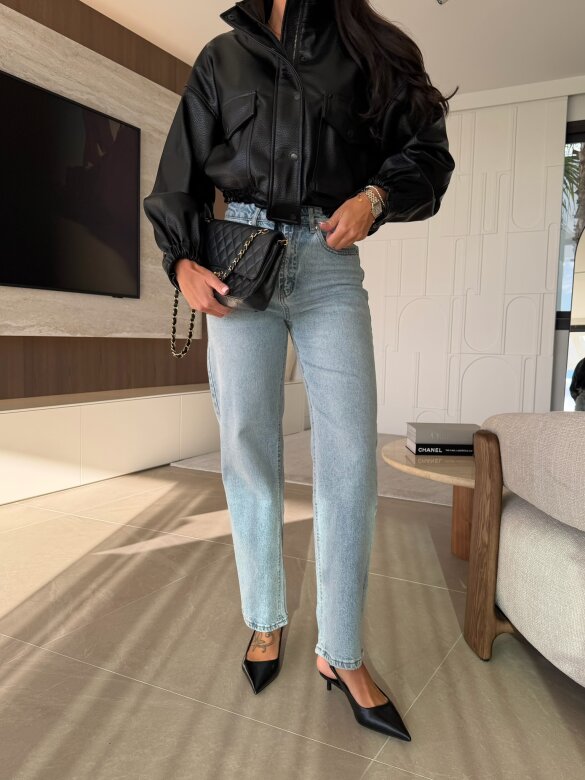 Spodnie Holli jeans jasnoniebieskie