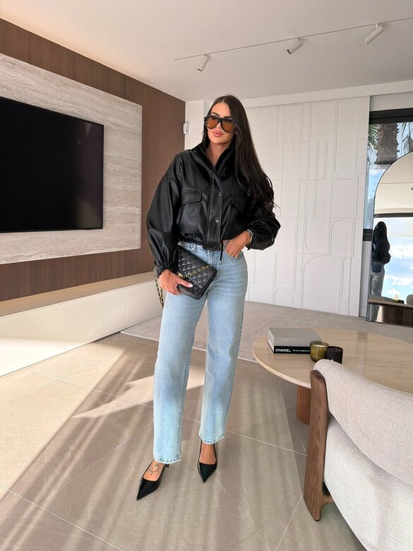 Spodnie Holli jeans jasnoniebieskie