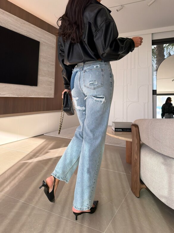 Spodnie Holli jeans jasnoniebieskie