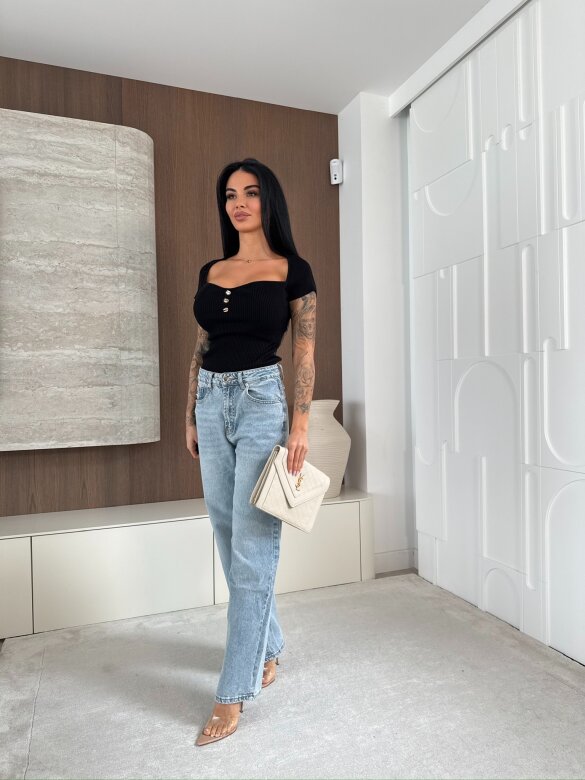 Spodnie Holli jeans jasnoniebieskie