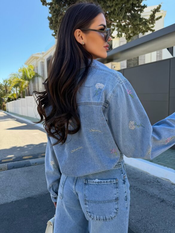 Koszula Lunetta jeans jasnoniebieska