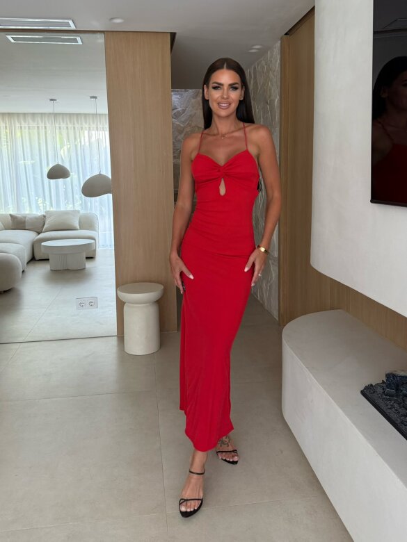 Sukienka Danica maxi czerwona 
