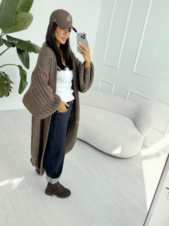 Kardigan Cozy Ember mocca