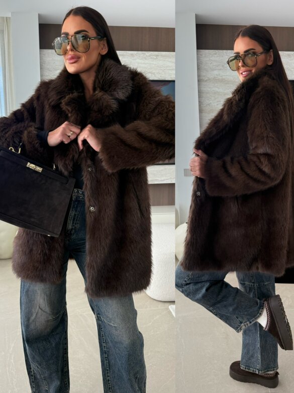 Futro Gaclove czekoladowe