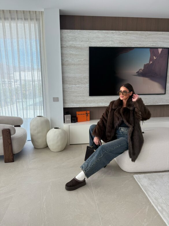 Futro Gaclove czekoladowe