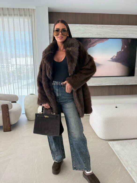 Futro Gaclove czekoladowe