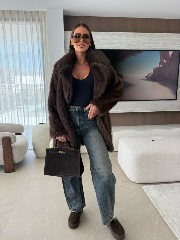 Futro Gaclove czekoladowe