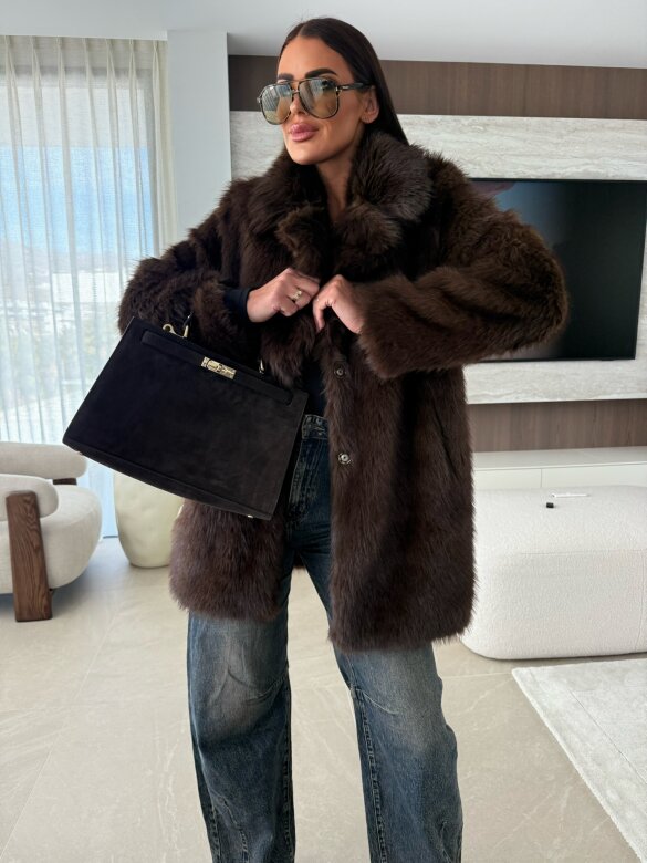 Futro Gaclove czekoladowe