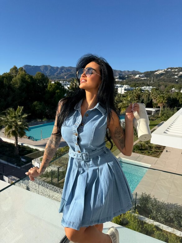 Sukienka Virette jeans niebieska