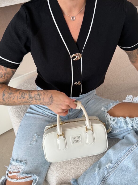 Sweter Bloomia z wiskozy czarny