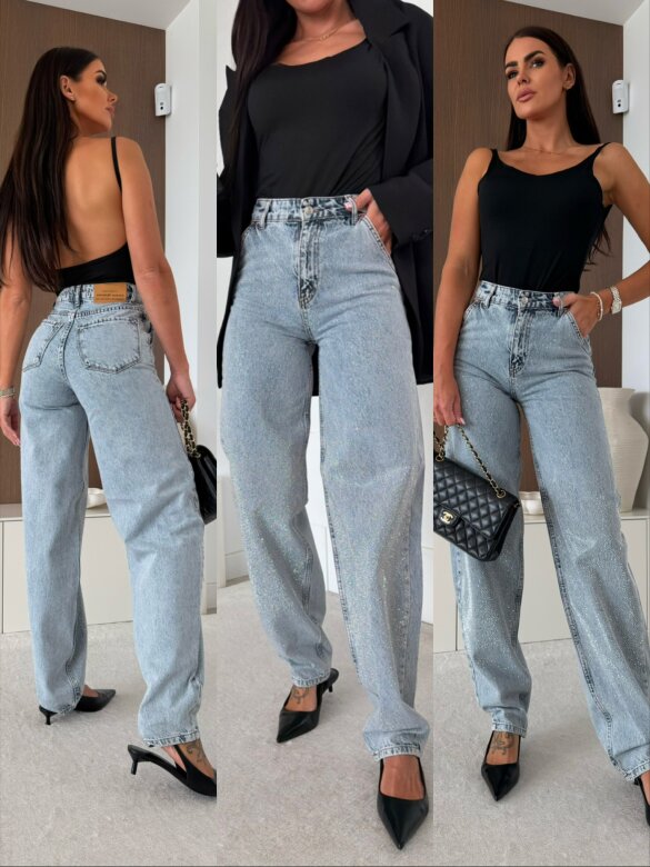 Spodnie Essara jeans jasnoniebieskie