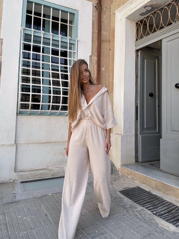 Komplet 2w1 Caldere 100% len nude 